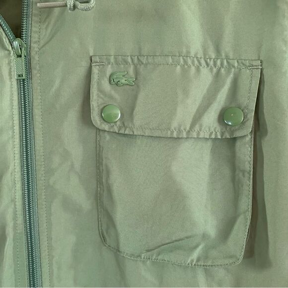 LACOSTE Zip Up Hooded Windbreaker Jacket - Picture 5 of 6